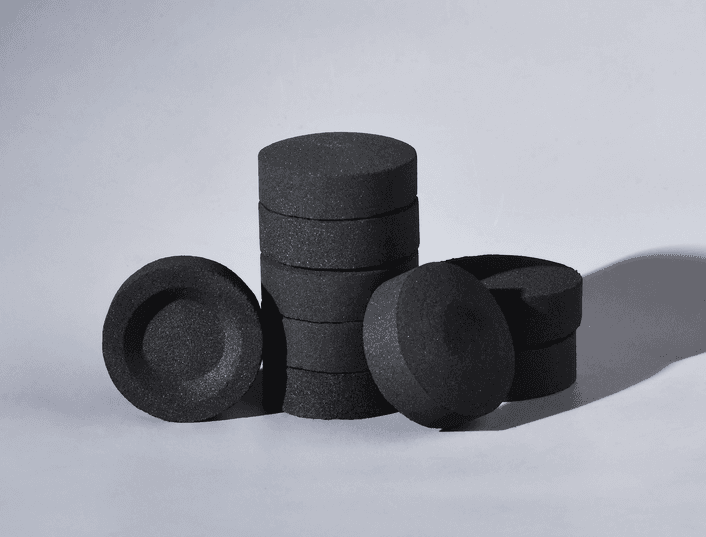 33 mm - carbón aromático de agua y humo de frutas y árboles puros carbón de combustión rápida