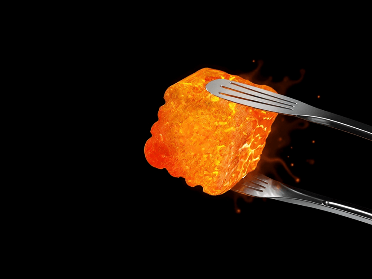 Quick lite Apple wood Cubic charcoal for BBQ