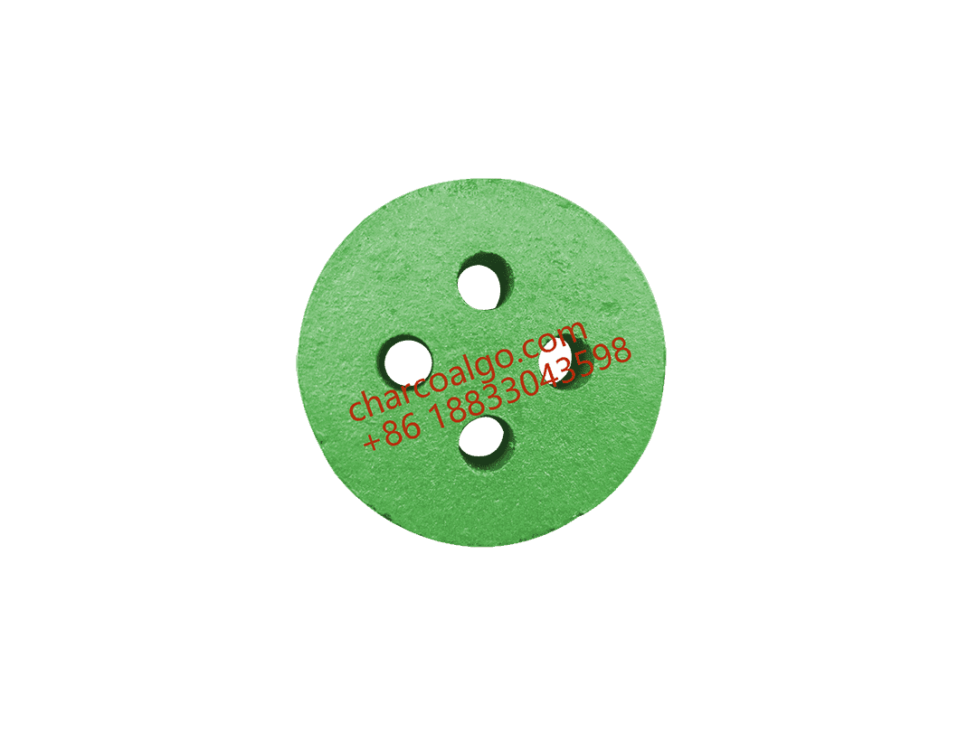 50pcs Quick-Burning Charcoal Round Discs with 4 Holes, Black AA501-SBQ