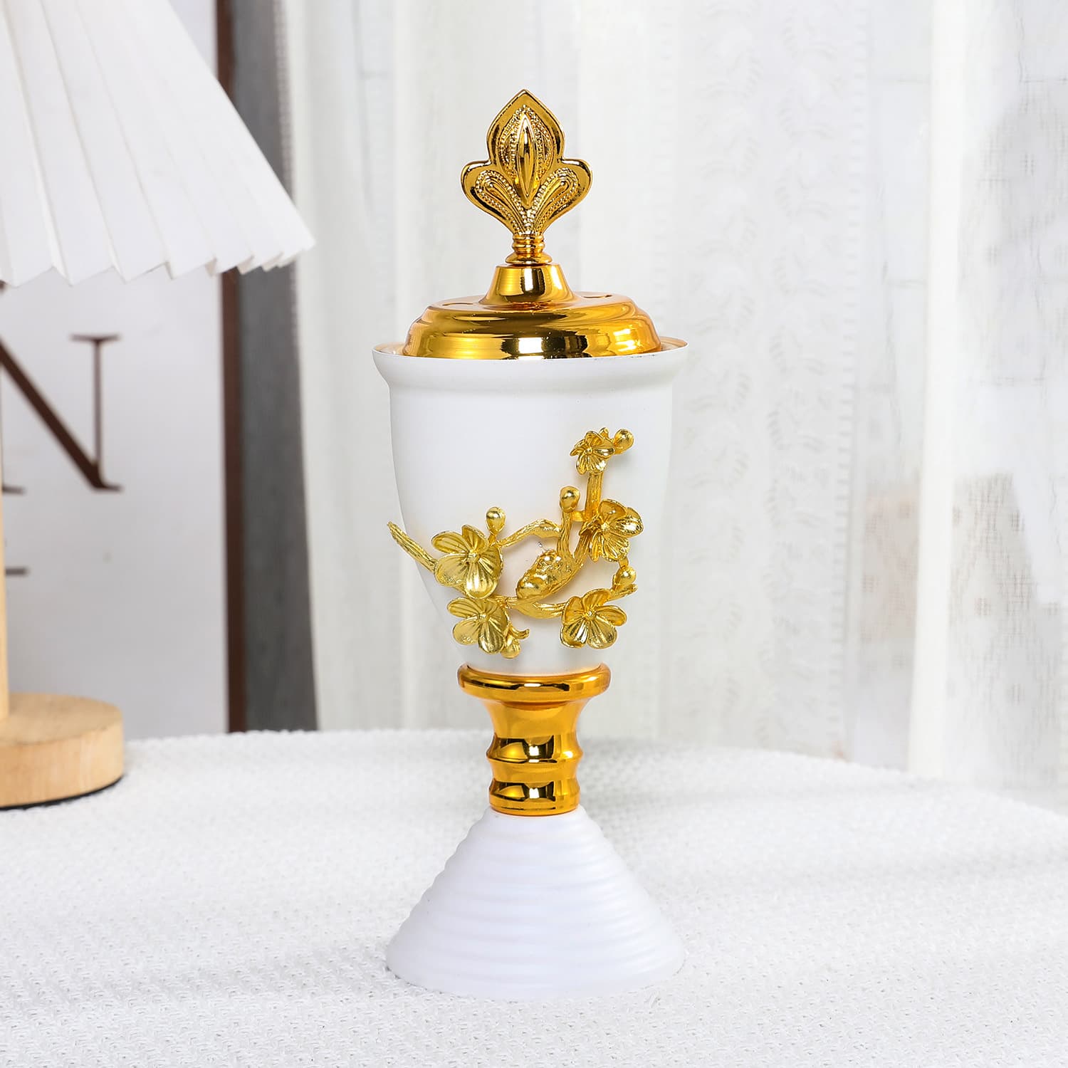 Wrought Iron Charcoal Incense Burner with Floral Carving - Middle Eastern Arabic Living Room Decor Wrought Iron Charcoal Incense Burner with Floral Carving - Middle Eastern Arabic Living Room Decor