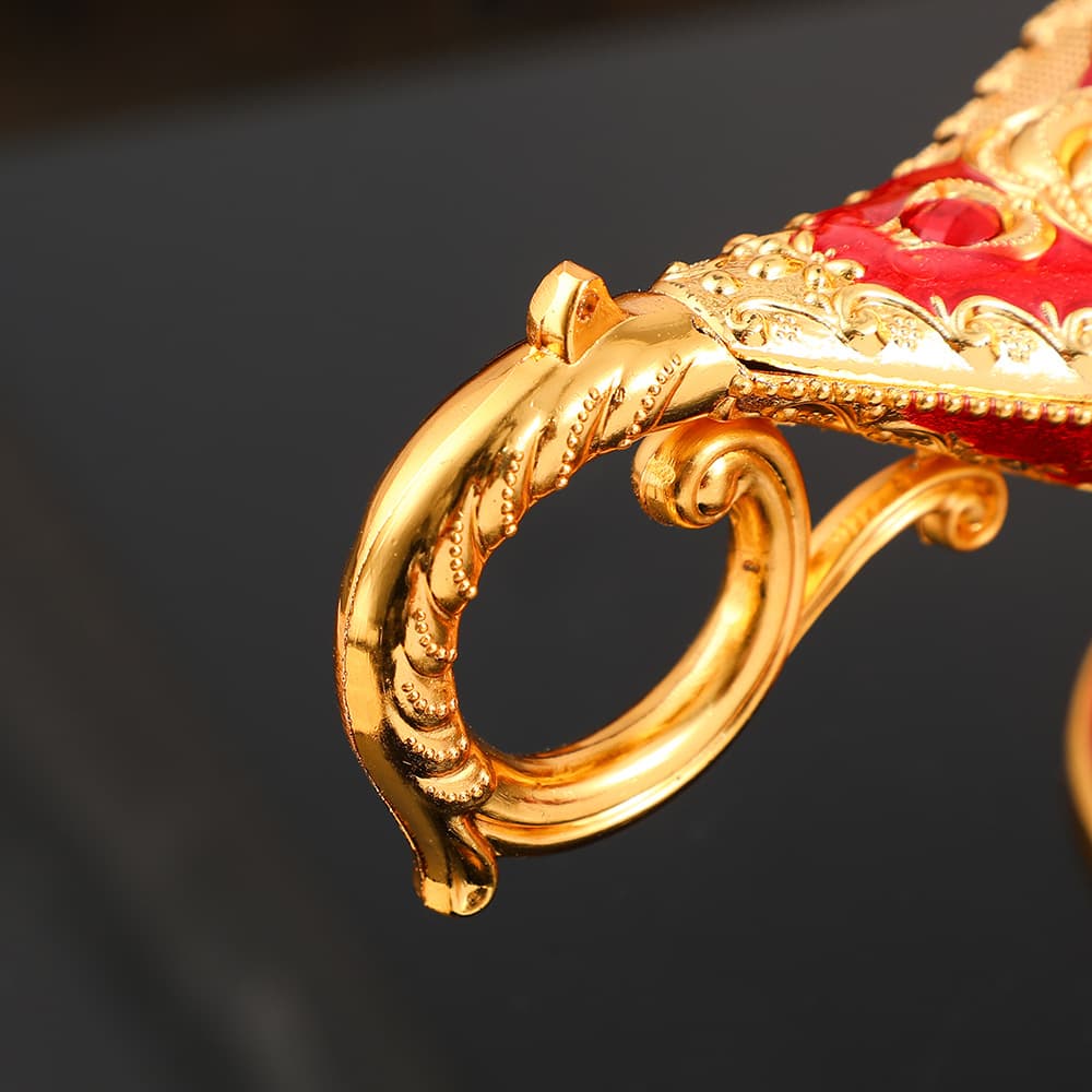 Vintage Aladdin Lamp Incense Burner - Metal Craft Desktop Ornament in Luxe Style Vintage Aladdin Lamp Incense Burner - Metal Craft Desktop Ornament in Luxe Style